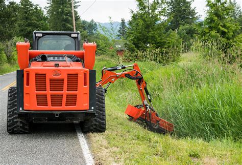 side boom mower for skid steer|flail mower attachment skid steer.